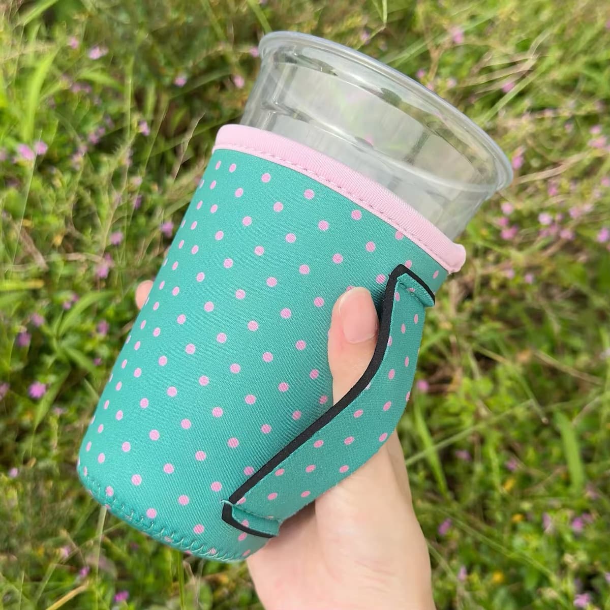 Iced Coffee Sleeve with Unbound Handle