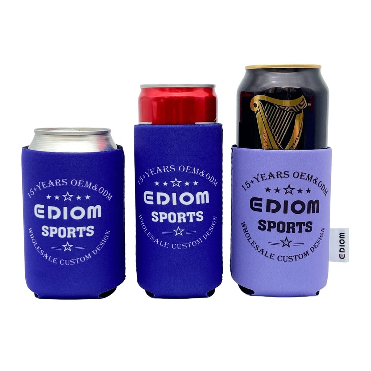 Collapsible Can Cooler custom neoprene drink sleeve