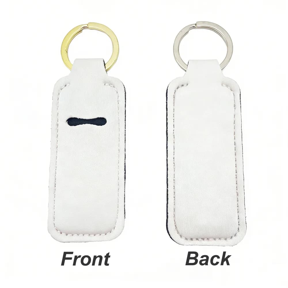 White rectangle holders showing the front slit and plain back with rings