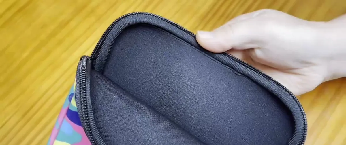 Still from the real demonstration showing the open book sleeve interior