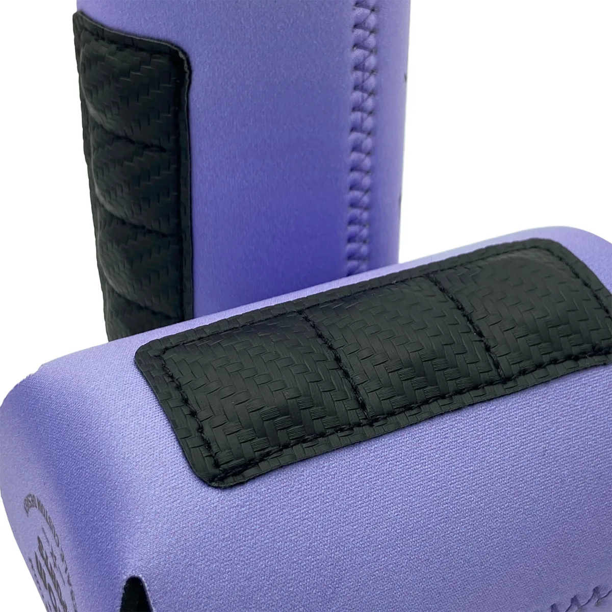 Close-up of the textured stitched rear magnet pockets