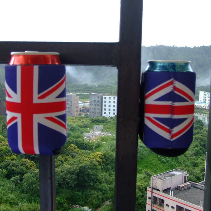 Two printed magnetic sleeves attached to a window frame