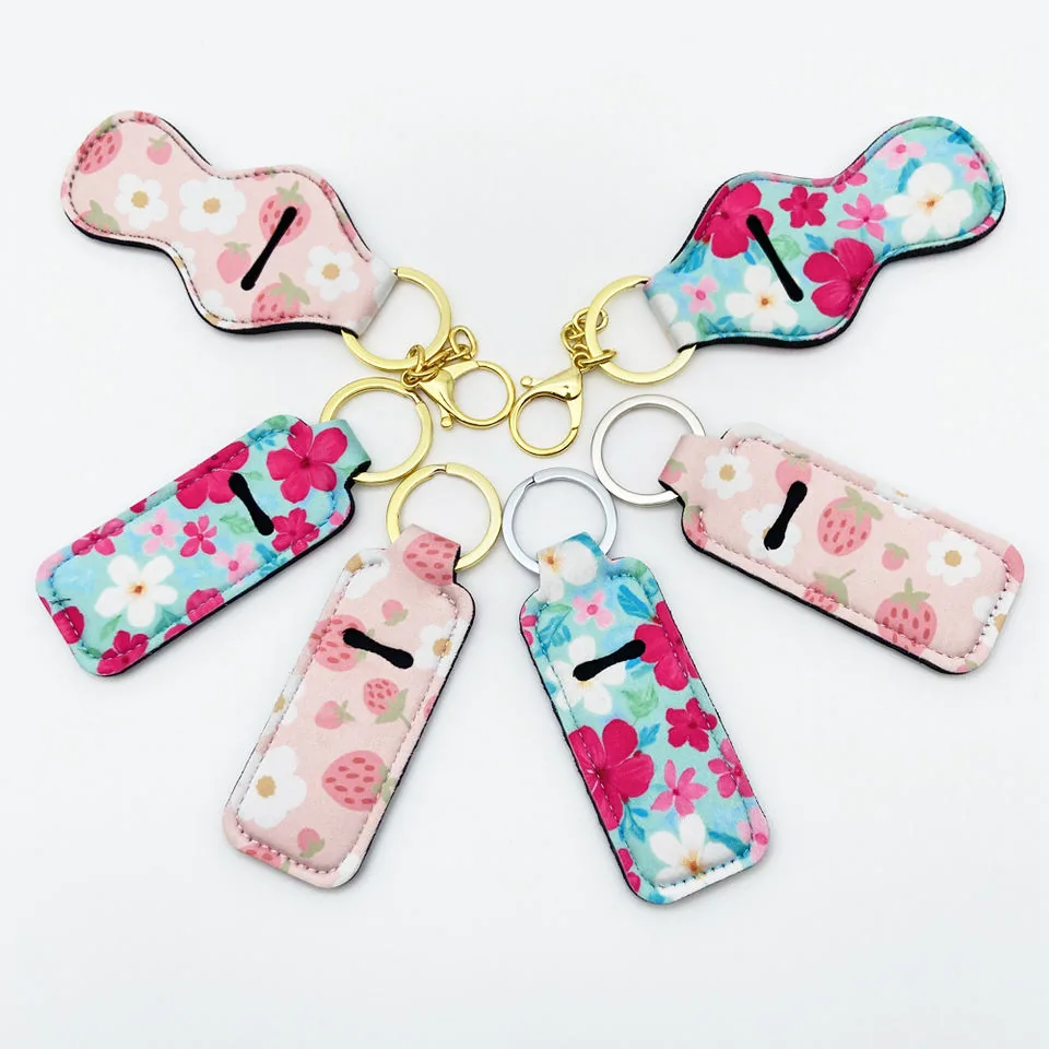 Printed holders arranged to show ring and clip combinations
