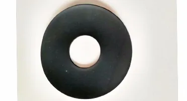 Plain black neoprene ring with a central cut-out