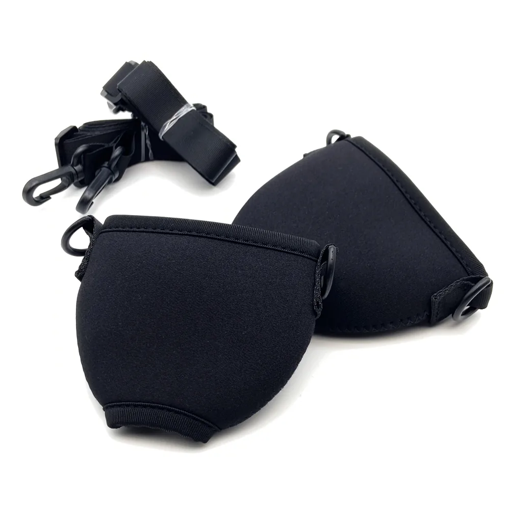 Empty wine glass holders folded with detached strap